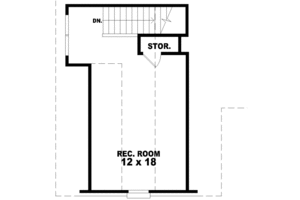 Floor Plan - Upper Floor for Southern House Plan #81-890 - 3 bed, 2 bath