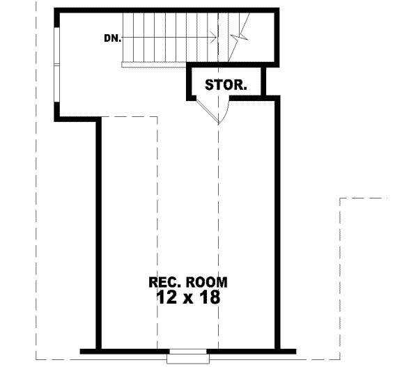 Southern Floor Plan - Upper Floor Plan #81-890