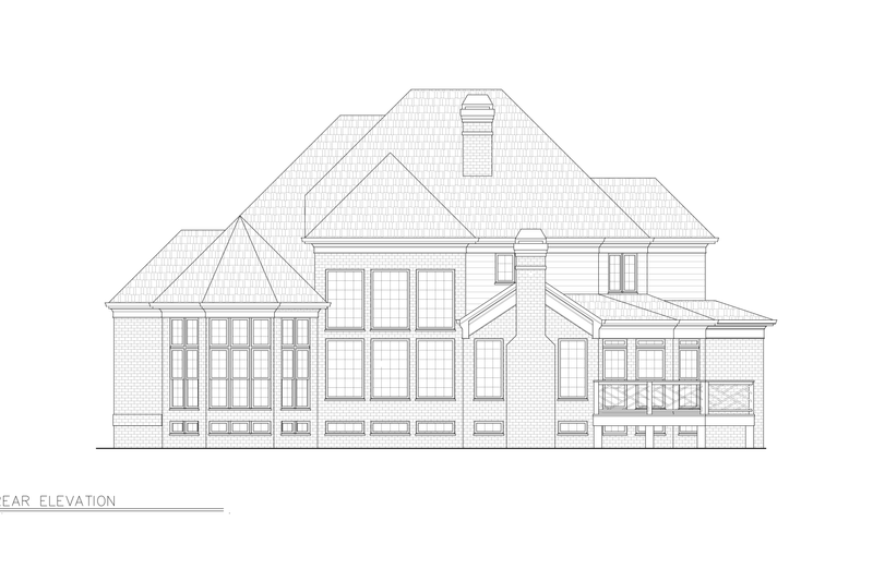 Dream House Plan - Exterior - Other Elevation 1 for European House Plan #119-349 - 4 bed, 3 bath
