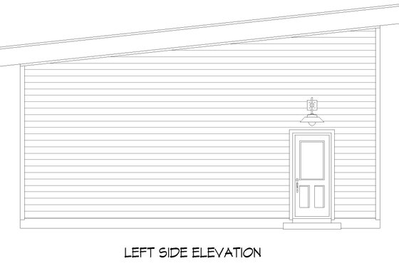 Exterior - Other Elevation for Contemporary House Plan #932-736, 0.5 bath