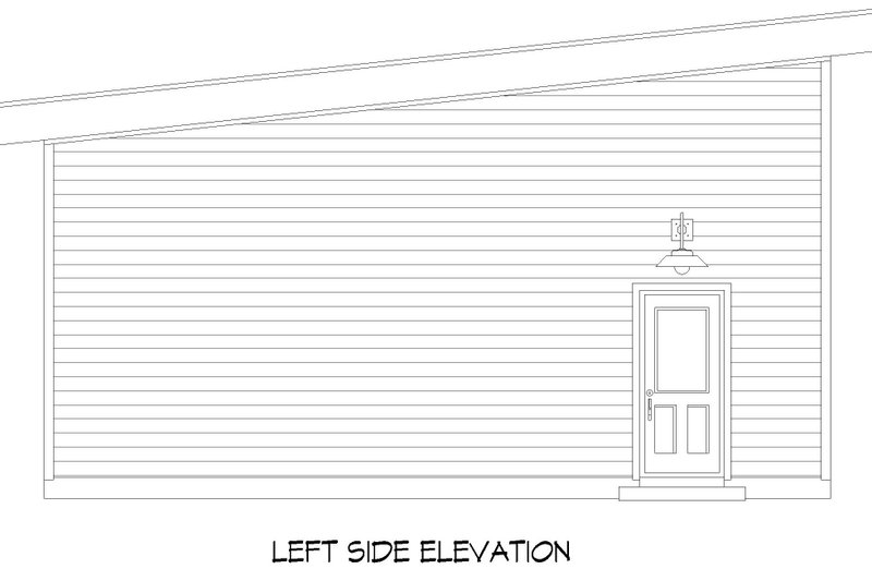 Architectural House Design - Exterior - Other Elevation for Contemporary House Plan #932-736, 0.5 bath