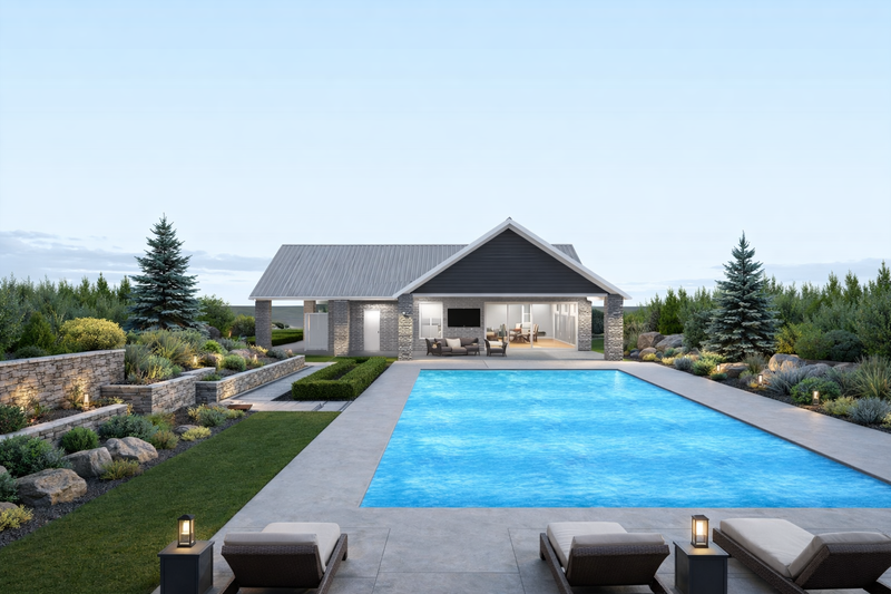 Dream House Plan - Exterior - Front Elevation 1 for Traditional House Plan #1060-485, 1 bath