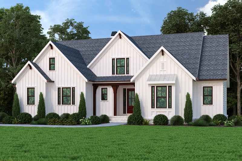 Home Plan - Farmhouse Exterior - Front Elevation Plan #927-1014