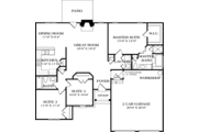 Craftsman Style House Plan - 3 Beds 2 Baths 1400 Sq/Ft Plan #453-65 