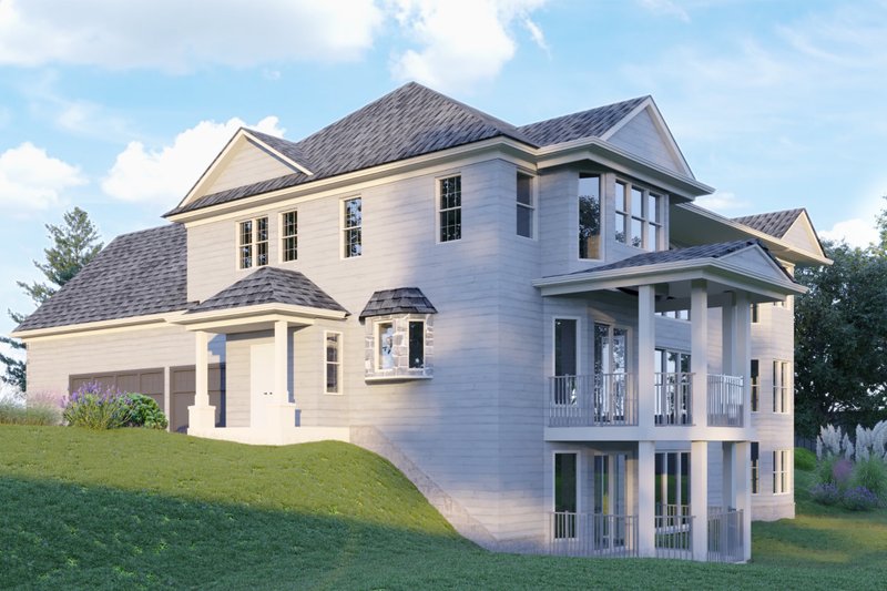 House Plan Design - Exterior - Other Elevation 2 for Craftsman House Plan #54-433 - 4 bed, 5 bath