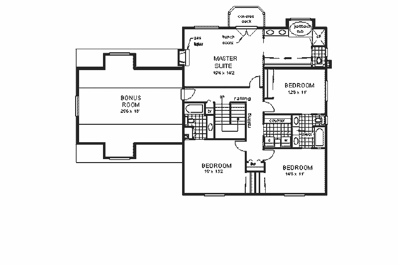 Dream House Plan - Floor Plan - Upper Floor for European House Plan #18-221 - 5 bed, 5 bath