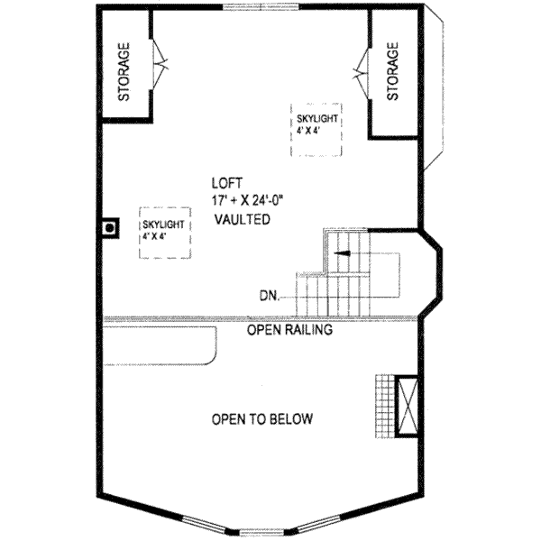 House Design - Modern Floor Plan - Upper Floor Plan #117-200
