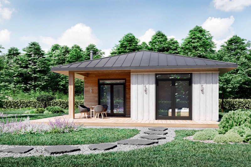 Dream House Plan - Exterior - Other Elevation for Cabin House Plan #924-20 - 2 bed, 1 bath