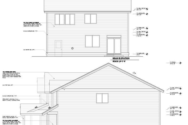 House Design - Exterior - Other Elevation 1 for Craftsman House Plan #53-755 - 5 bed, 2.5 bath