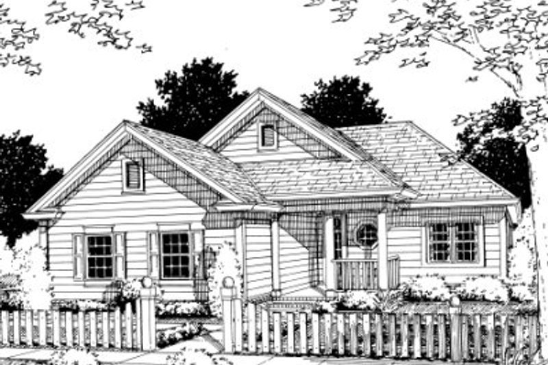 Home Plan - Traditional Exterior - Front Elevation Plan #20-351