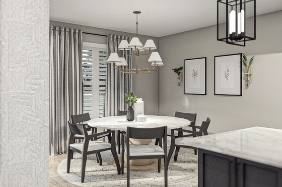 Interior - Dining Room for Farmhouse House Plan #455-305 - 5 bed, 3.5 bath
