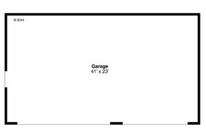 Floor Plan - Main Floor for Country House Plan #124-945, 0 bath