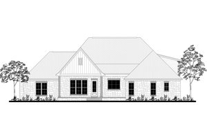 Exterior - Rear Elevation for Craftsman House Plan #430-170 - 4 bed, 2.5 bath