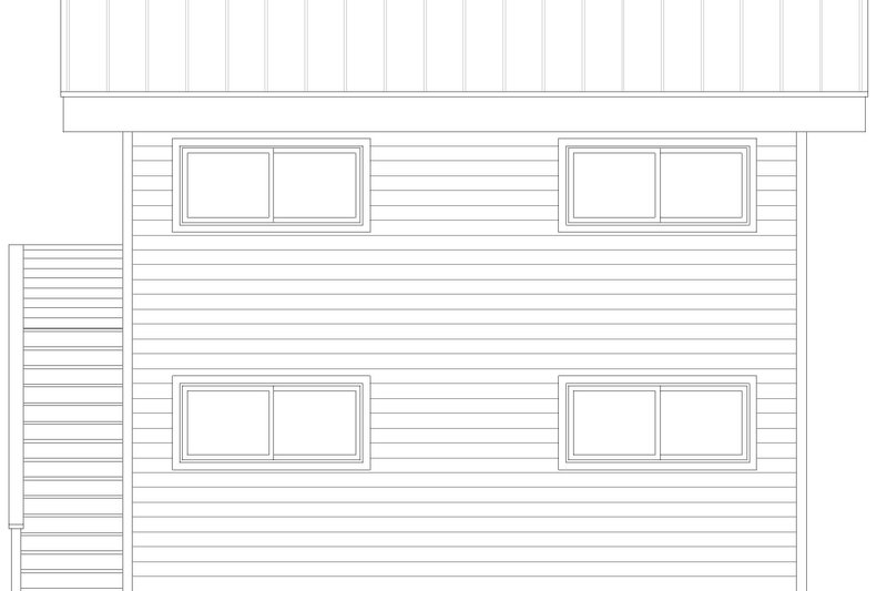 Architectural House Design - Exterior - Rear Elevation for Contemporary House Plan #932-751 - 2 bed, 1.5 bath
