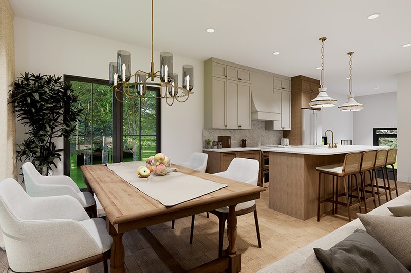 Home Plan - Interior - Dining Room 1 for Craftsman House Plan #23-2862 - 3 bed, 2 bath