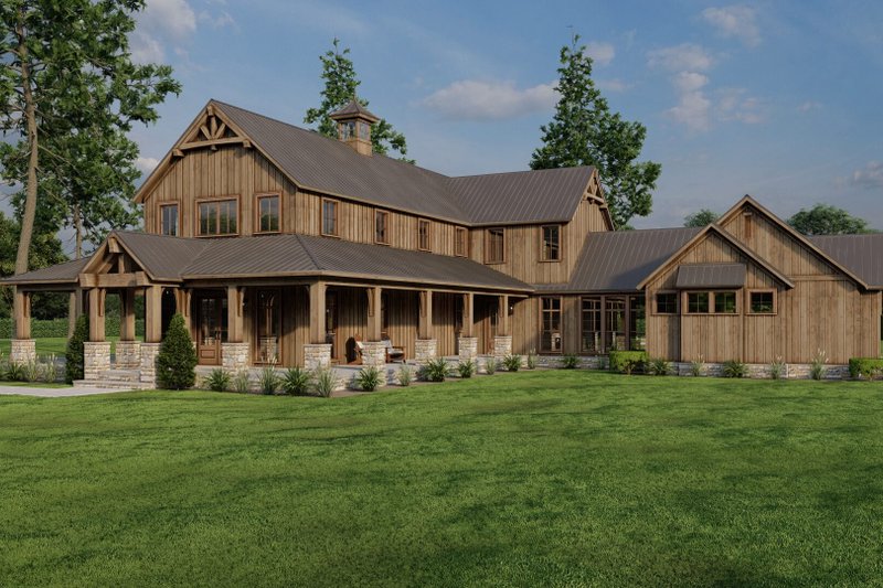 Dream House Plan - Farmhouse Exterior - Front Elevation Plan #923-340
