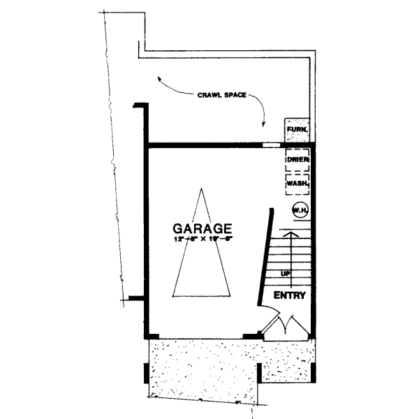 Contemporary Floor Plan - Lower Floor Plan #303-256