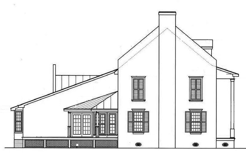 Home Plan - Exterior - Other Elevation 1 for Southern House Plan #45-157 - 4 bed, 3.5 bath