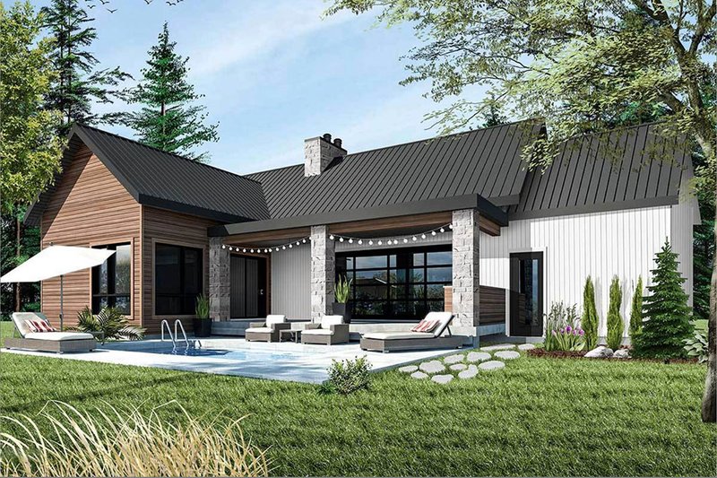 Ranch Style House Plan - 2 Beds 1 Baths 1212 Sq/Ft Plan #23-2637 ...