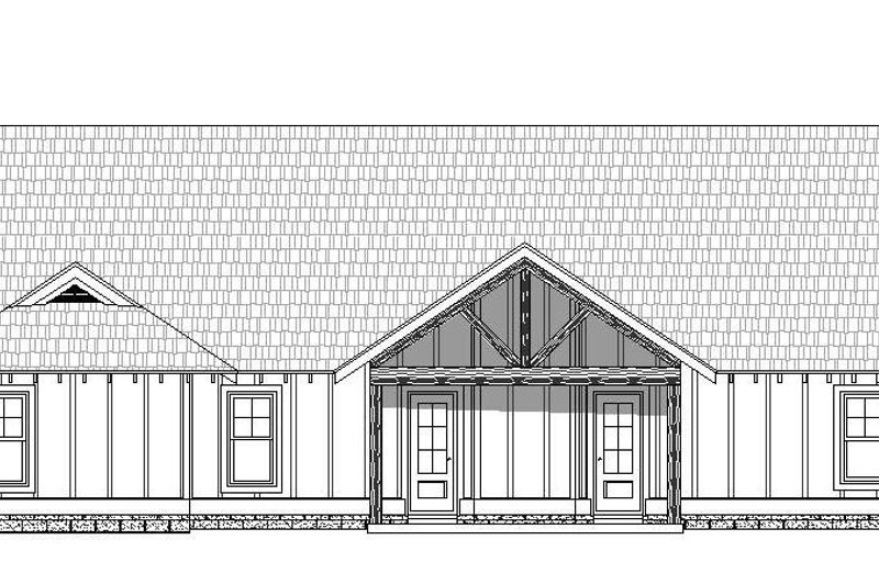 Architectural House Design - Exterior - Rear Elevation for Craftsman House Plan #932-275 - 3 bed, 2 bath