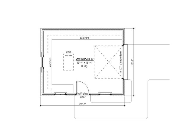 Home Plan - Floor Plan - Main Floor for Craftsman House Plan #1094-31, 0 bath