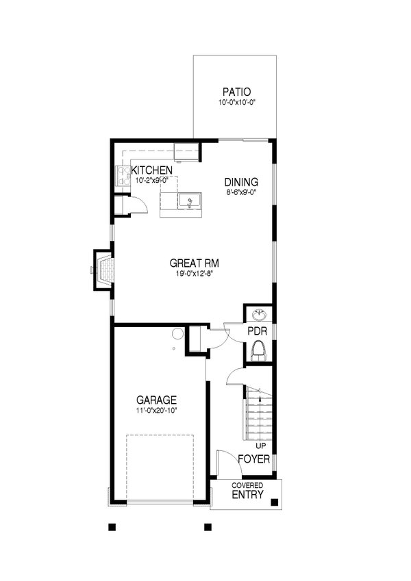Dream House Plan - Craftsman Floor Plan - Main Floor Plan #53-719