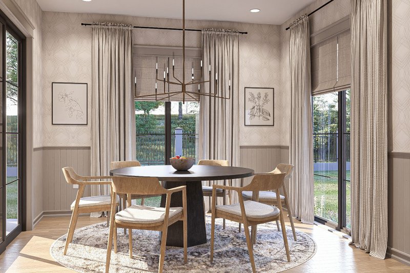 Home Plan - Interior - Dining Room for Modern House Plan #455-358 - 4 bed, 3.5 bath
