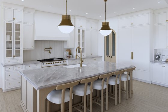 Interior - Kitchen 1 for European House Plan #1114-114 - 4 bed, 3.5 bath