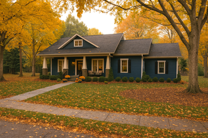Bungalow Exterior - Front Elevation Plan #44-197