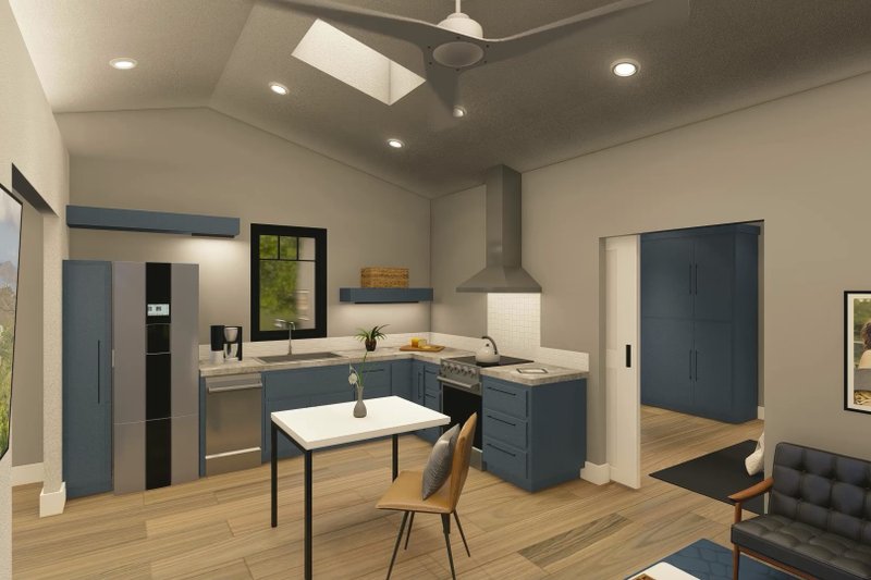 House Plan Design - Interior - Kitchen for Traditional House Plan #1122-3 - 1 bed, 1 bath