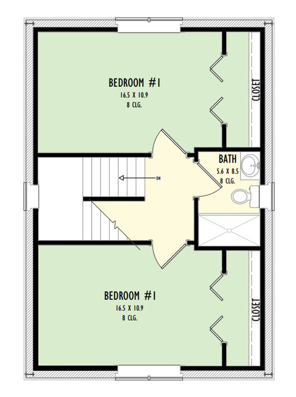 Barndominium Floor Plan - Upper Floor Plan #1092-18