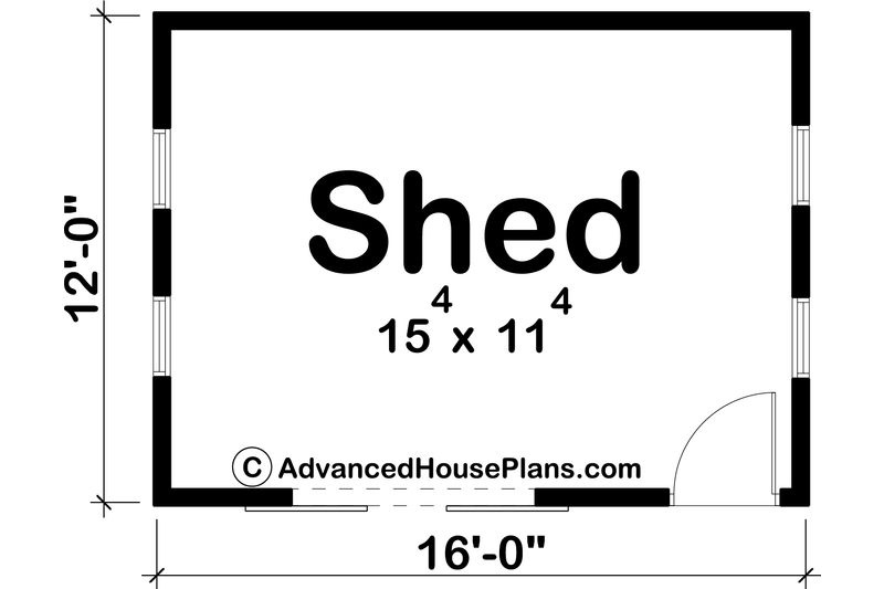 Home Plan - Floor Plan - Main Floor for Modern House Plan #455-280, 0 bath