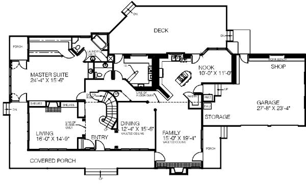 House Plan Design - Traditional Floor Plan - Main Floor Plan #60-175