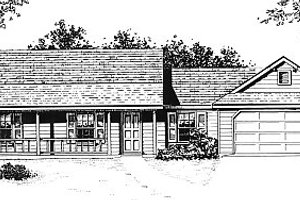 Country Exterior - Front Elevation Plan #14-149