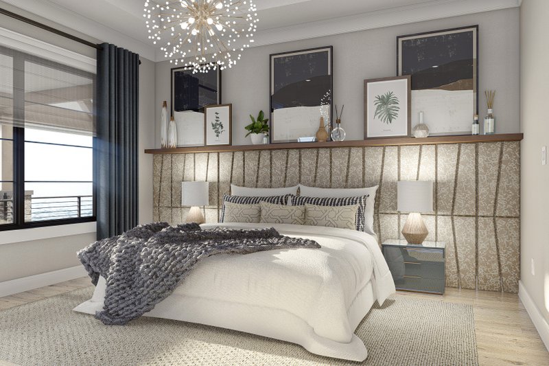 House Design - Interior - Master Bedroom for Beach House Plan #455-311 - 4 bed, 3.5 bath