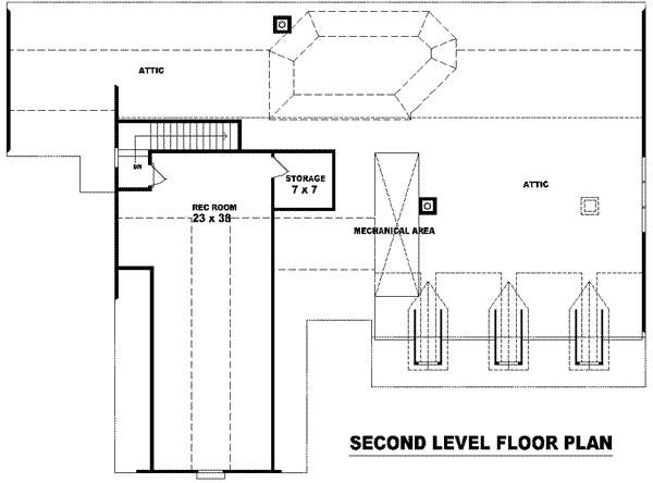 Southern Floor Plan - Upper Floor Plan #81-1180