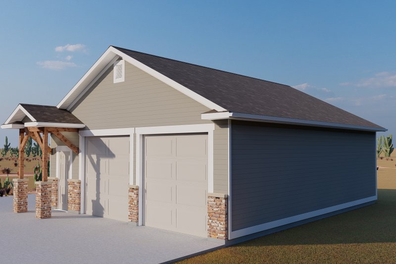 Home Plan - Exterior - Front Elevation 3 for Traditional House Plan #1060-87, 0 bath