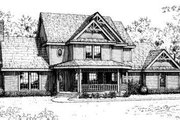 Victorian Style House Plan - 3 Beds 2.5 Baths 1995 Sq/Ft Plan #310-175 