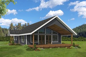 Modern Exterior - Front Elevation Plan #117-244
