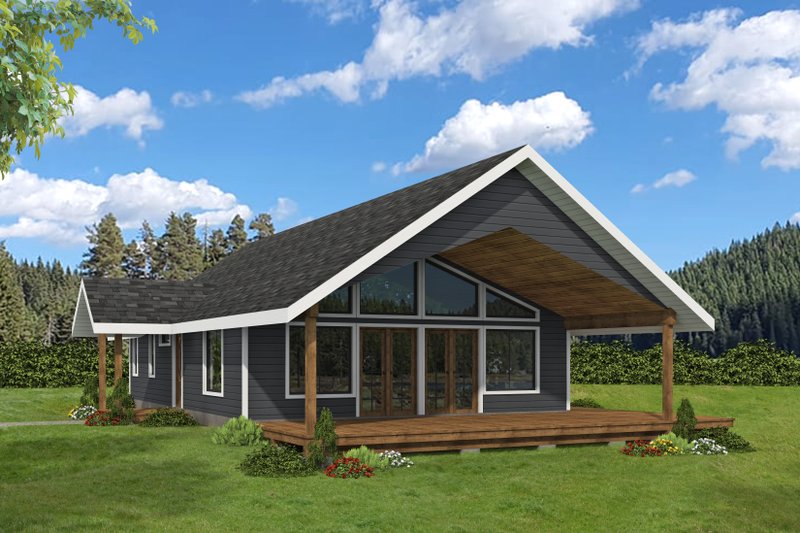 Architectural House Design - Modern Exterior - Front Elevation Plan #117-244