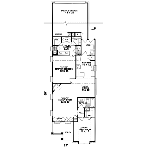 Traditional Floor Plan - Main Floor Plan #81-472