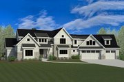 Craftsman Style House Plan - 6 Beds 4.5 Baths 5048 Sq/Ft Plan #920-23 