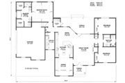 Mediterranean Style House Plan - 3 Beds 2.5 Baths 2104 Sq/Ft Plan #14-158 