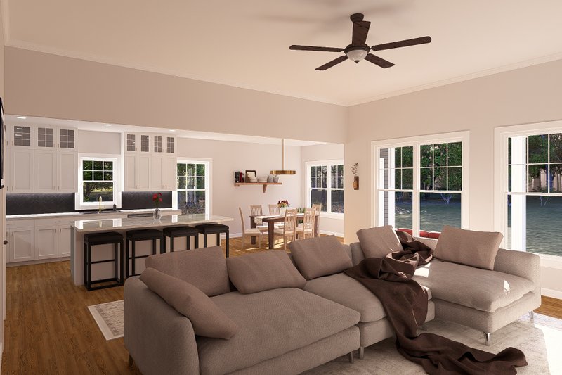 Dream House Plan - Interior - Family Room for Craftsman House Plan #513-2168 - 4 bed, 3.5 bath