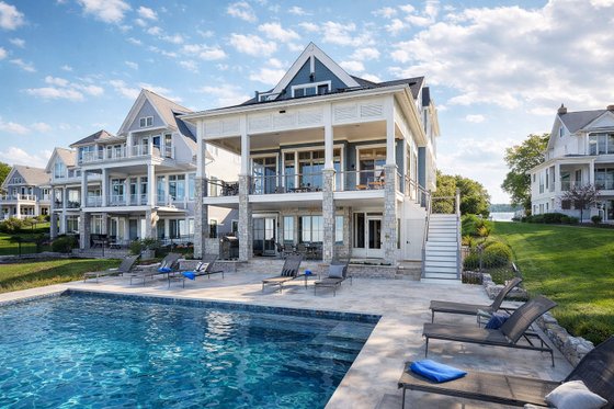 Architectural House Design - Exterior - Rear Elevation for Country House Plan #928-297 - 2 bed, 2.5 bath