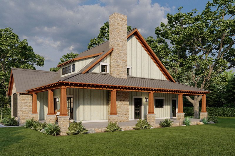 Dream House Plan - Exterior - Front Elevation 5 for Craftsman House Plan #923-295 - 3 bed, 2.5 bath