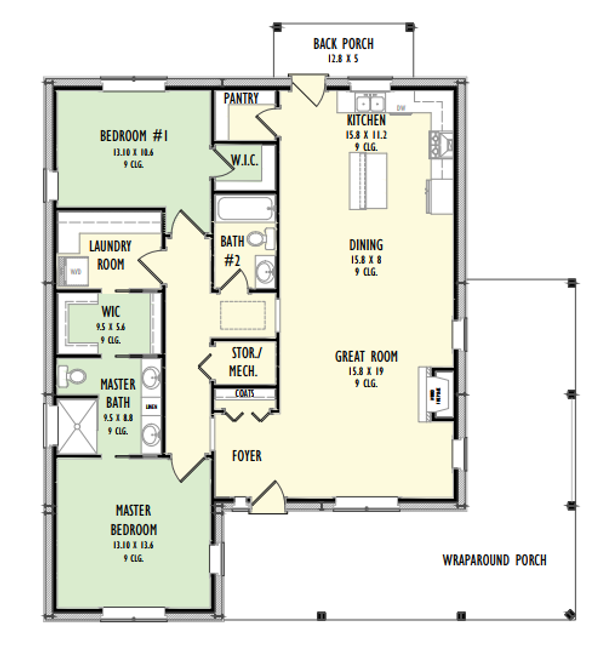 Barndominium Floor Plan - Main Floor Plan #1092-39