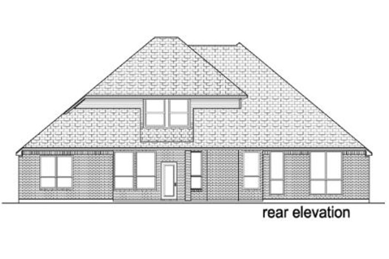 Home Plan - Exterior - Rear Elevation for Traditional House Plan #84-381 - 3 bed, 3 bath