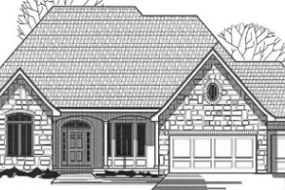 Exterior - Front Elevation for Traditional House Plan #67-780 - 4 bed, 3 bath