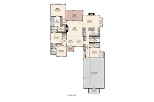 Floor Plan - Main Floor for Farmhouse House Plan #1081-26 - 4 bed, 3 bath